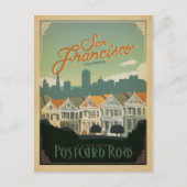 カリフォルニア州サンフランシスコ – はがき行 ポストカード (正面)