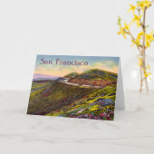 カリフォルニア州サンフランシスコ カード (黄色い花)