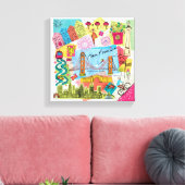 カリフォルニア州サンフランシスコ キャンバスプリント (インサイチュ (リビング))