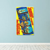 カリフォルニア州サンフランシスコ – ゴールデンゲートインターンタル キャンバスプリント (インサイチュ (ウッドフロア))