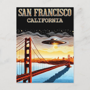 カリフォルニア州サンフランシスコ – ゴールデンゲートブリッジ ポストカード