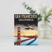 カリフォルニア州サンフランシスコ – ゴールデンゲートブリッジ ポストカード (スタンド正面)
