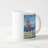 カリフォルニア州サンフランシスコ|ザシティバイザベイ ジャンボコーヒーマグカップ (正面右)