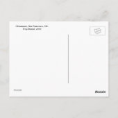 カリフォルニア州サンフランシスコ、チャイナタウン。 ポストカード (裏面)