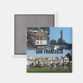 カリフォルニア州サンフランシスコ マグネット (正面/裏面)