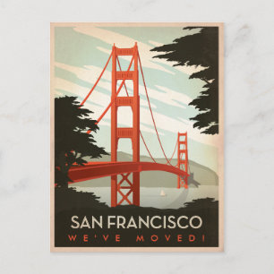 カリフォルニア州サンフランシスコ 引っ越しました! ポストカード