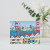 カリフォルニア州サンフランシスコ |湾のそばの街 ポストカード (スタンド正面)