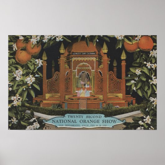 カリフォルニア州サンベルナルディーノ – 22nd全国オレンジショー ポスター (正面)