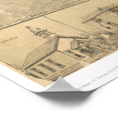 カリフォルニア州サンペドロ。パノラママップ1895 (1319A) ポスター (角)