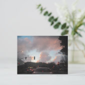 カリフォルニア州サンルイス・オビスポのサンセットで雨が降る ポストカード (スタンド正面)