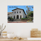 カリフォルニア州サンルイス・オビスポの古い任務 ポスター (キッチン)