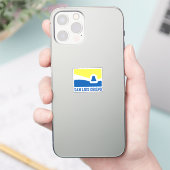 カリフォルニア州サンルイス・オビスポ国旗 シール (スマートフォン)