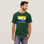 カリフォルニア州サンルイス・オビスポ国旗 Tシャツ (正面フル)