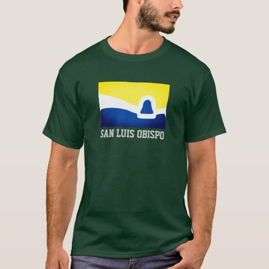 カリフォルニア州サンルイス・オビスポ国旗 Tシャツ (正面)