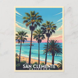 カリフォルニア州サン・クレメンテの海岸の景色 ポストカード