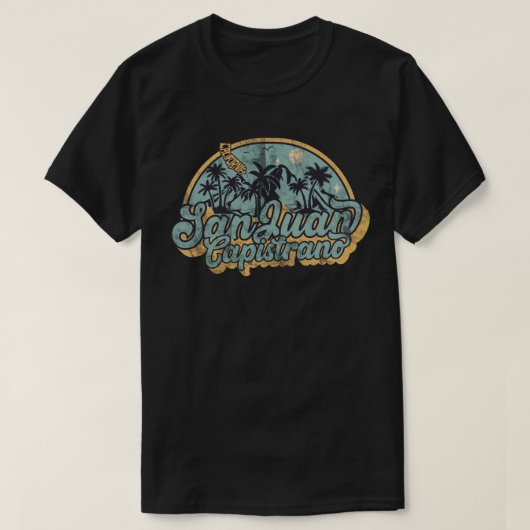 カリフォルニア州サン ファン カピストラーノ Tシャツ (デザイン正面)