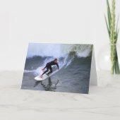 カリフォルニア州サーファーグリーティングカード カード (裏面)