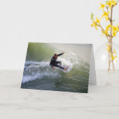 カリフォルニア州サーファーグリーティングカード カード (黄色い花)