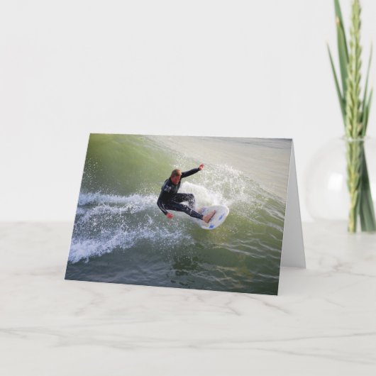 カリフォルニア州サーファーグリーティングカード カード (正面)
