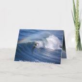 カリフォルニア州サーファーグリーティングカード カード (裏面)