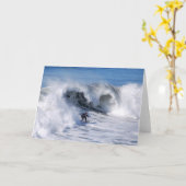 カリフォルニア州サーファーグリーティングカード カード (黄色い花)