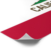 カリフォルニア州サーファー州旗 ポスター (角)