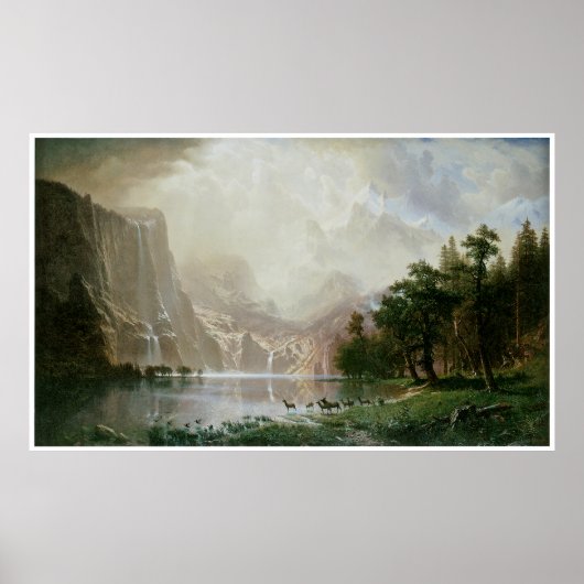 カリフォルニア州シエラネバダ山脈の間で ポスター (正面)