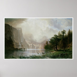 カリフォルニア州シエラネバダ山脈の間で ポスター