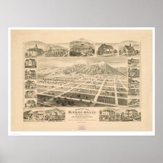 カリフォルニア州シエラマドレー(1617A) ポスター (正面)
