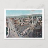 カリフォルニア州シティオークランドの空中表示 ポストカード (正面)