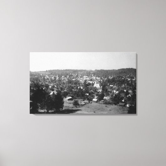 カリフォルニア州シティグラスバレーの空中景色 キャンバスプリント (正面)