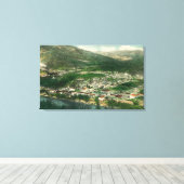 カリフォルニア州シティケネットの空中表示 キャンバスプリント (インサイチュ (ウッドフロア))