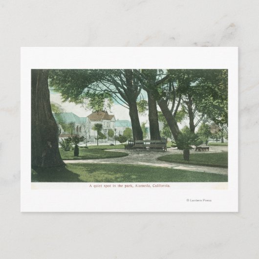 カリフォルニア州シティパークビューアラメダ ポストカード (正面)