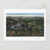 カリフォルニア州シティプラサーヴィルの空中表示 ポストカード (正面)