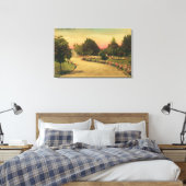 カリフォルニア州シティプラザヘイワードの景色 キャンバスプリント (インサイチュ (寝室))