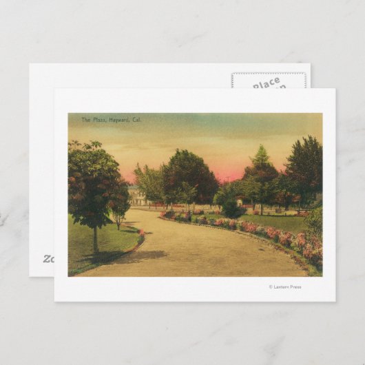 カリフォルニア州シティプラザヘイワードの景色 ポストカード (正面/裏面)