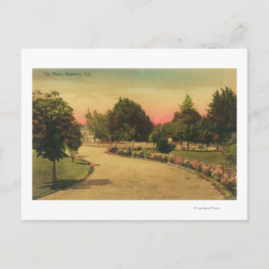 カリフォルニア州シティプラザヘイワードの景色 ポストカード (正面)