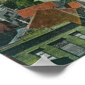 カリフォルニア州シティヴァレホの航空写真 ポスター (角)