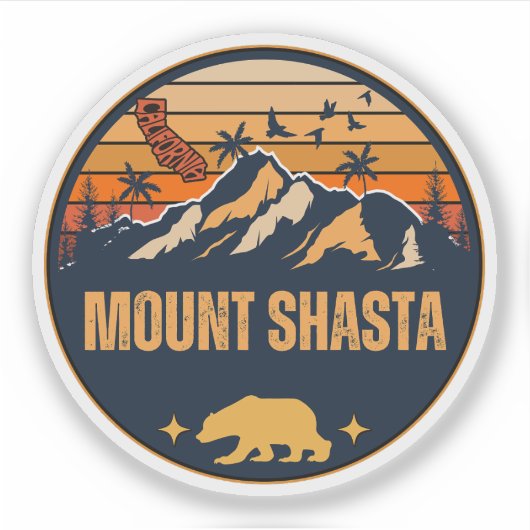 カリフォルニア州シャスタ山 シール (正面)