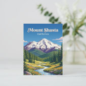 カリフォルニア州シャスタ山 ポストカード (スタンド正面)