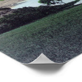 カリフォルニア州シャボット・ヘイワード湖の景色 ポスター (角)