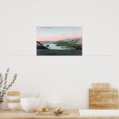 カリフォルニア州シャボット・ヘイワード湖の景色 ポスター (キッチン)