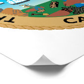 カリフォルニア州シール ポスター (角)