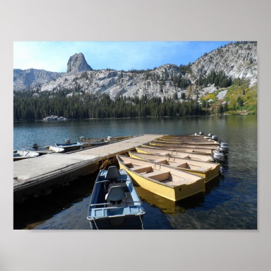 カリフォルニア州ジョージ湖 – マンモス湖 ポスター (正面)