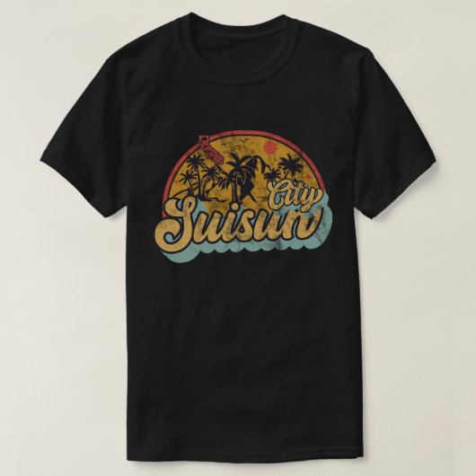 カリフォルニア州スイスン市 Tシャツ (デザイン正面)