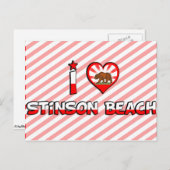 カリフォルニア州スティンソンビーチ ポストカード (正面/裏面)