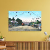 カリフォルニア州ストリートオークランドからアイドラパークの景色 キャンバスプリント (インサイチュ (リビング))