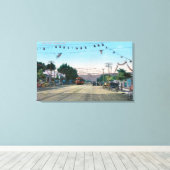 カリフォルニア州ストリートオークランドからアイドラパークの景色 キャンバスプリント (インサイチュ (ウッドフロア))