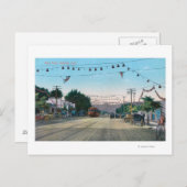 カリフォルニア州ストリートオークランドからアイドラパークの景色 ポストカード (正面/裏面)