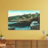カリフォルニア州スフィンクス岬ケーブラジョラの景色 キャンバスプリント (インサイチュ (リビング))